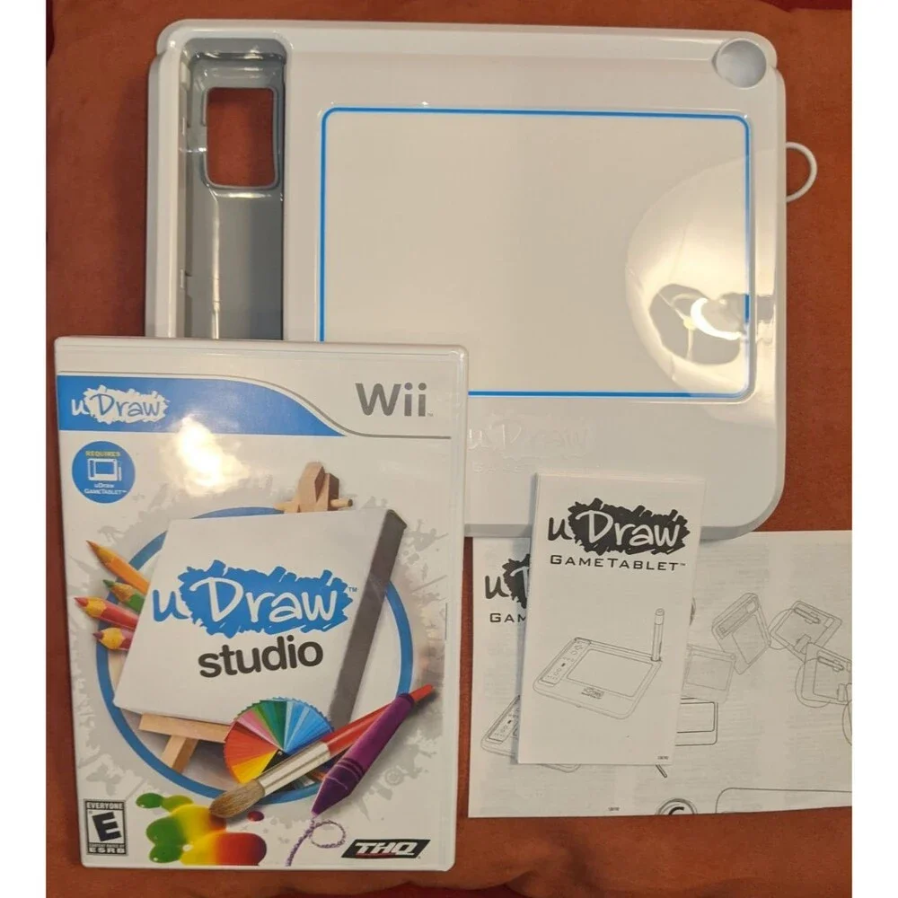 UDraw Studio Game & Tablet - Nintendo Wii, EXCELLENT Condition
